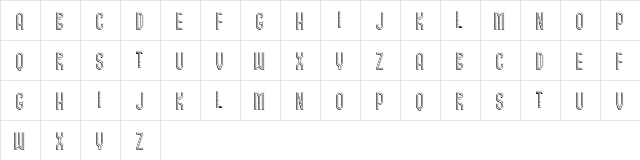 Elixir Regular  glyph index