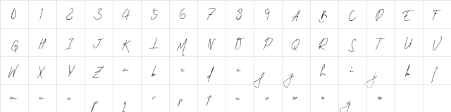 Permata Regular  glyph index