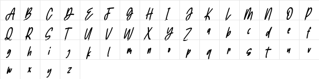 the Rolldes FREE Regular  glyph index