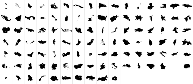 MiniPics GlobalNCapital  glyph index