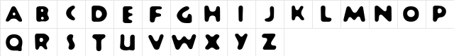 Banana Sundae Bold  glyph index