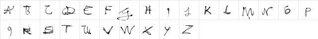 Fixogum Regular  glyph index
