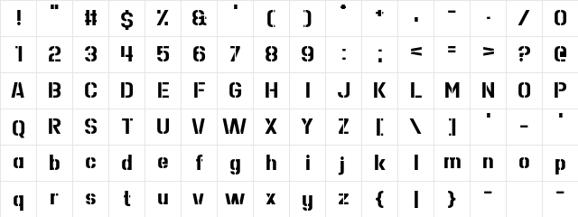 Roll Accurate Regular  glyph index