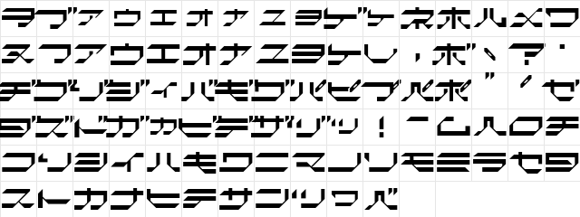 GtinformatKT Regular  glyph index