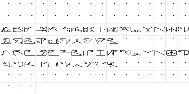 Urbana Regular  glyph index