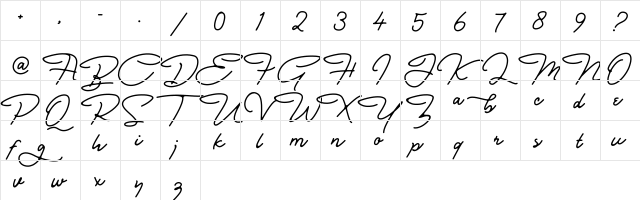 Bull Stander Free Demo Regular  glyph index
