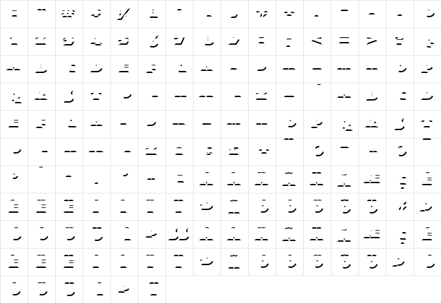 Xylitol Down  glyph index