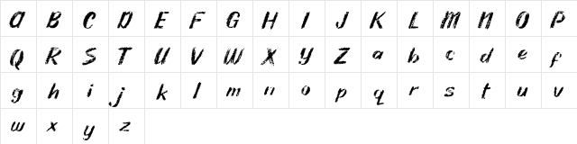 Rhodyn Chalk Rhodyn Chalk  glyph index