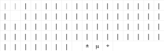 C39P72DmTt Normal  glyph index