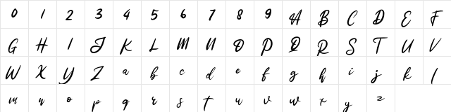 Watterland Typeface FREE Regular  glyph index
