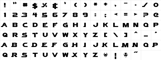 Vector Sigma Normal  glyph index