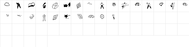 GraphAttack Collection LE Regular  glyph index