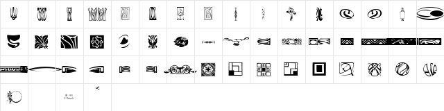 GriffinDingbats2 Normal  glyph index