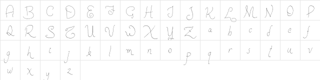 New Spirit Regular  glyph index