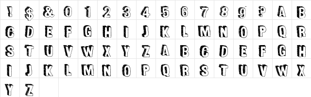 FunSized Regular  glyph index