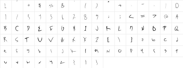 NoXWay NoXWay  glyph index