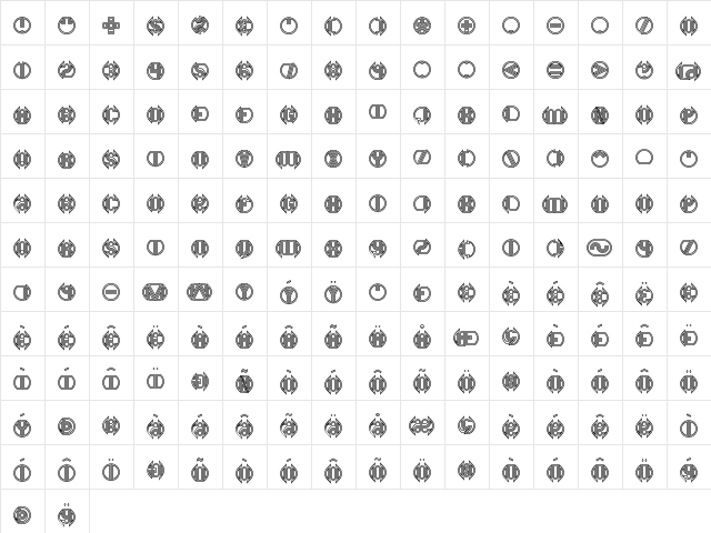 Double Bogey BRK Normal  glyph index