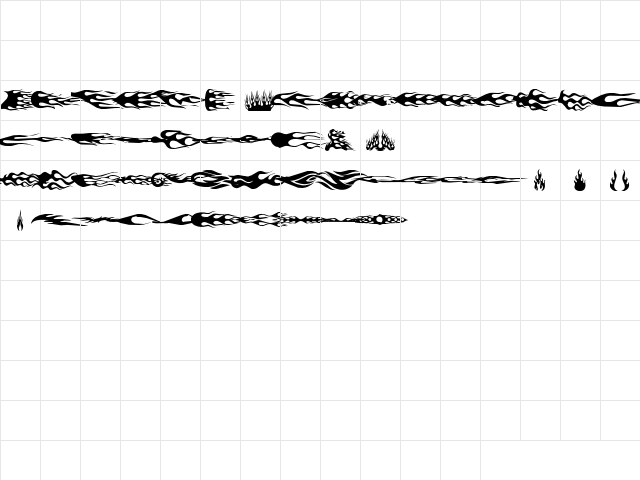 flamez by marioz Regular  glyph index