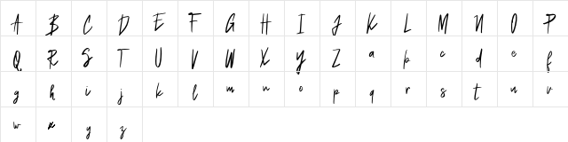 Balistik FREE Regular  glyph index