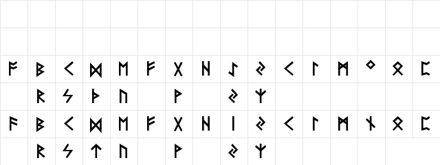Bikini Regular  glyph index