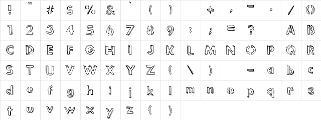punk rock rummage sale Regular  glyph index