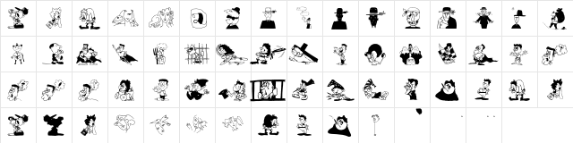 Characters-C Regular  glyph index