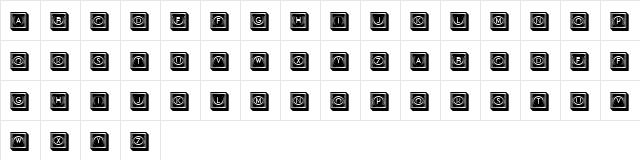 Capitalica Regular  glyph index