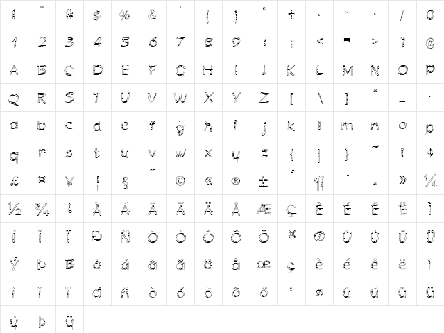 FZ HAND 21 SPOTTED Normal  glyph index
