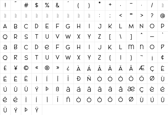 AL_CHEVROLA_PersonalUseOnly Regular  glyph index