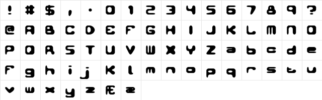 Conduit (BRK) Regular  glyph index