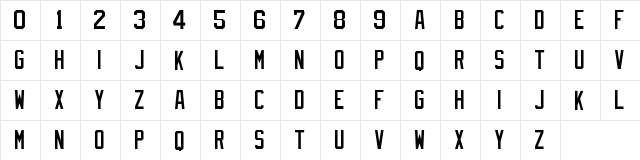 NHL Boston Regular  glyph index