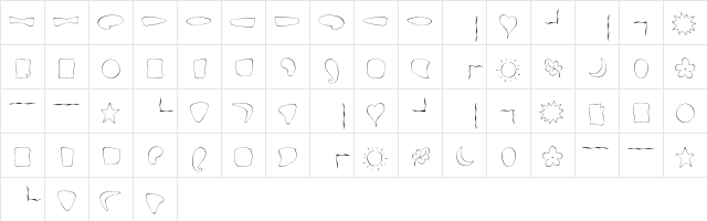 Fontesque OrnamentsFine  glyph index