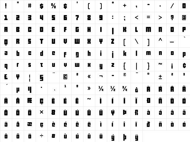 Labyrinthe AGI Melaina  glyph index