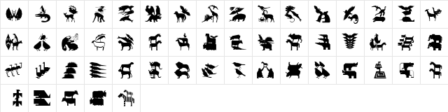 Stadtmusikanten Regular  glyph index