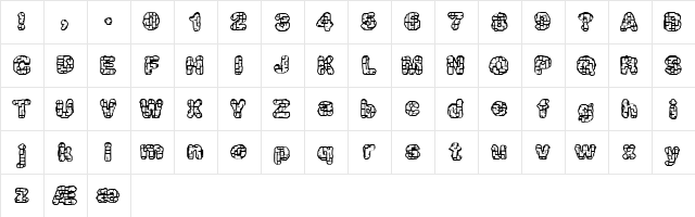 Katalyst [active] (BRK) Regular  glyph index