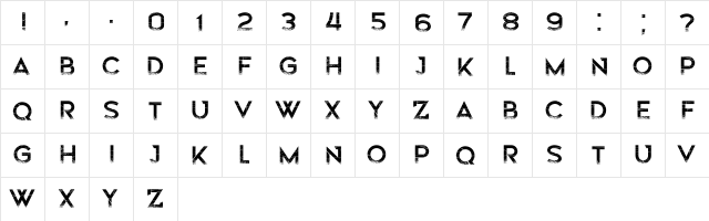 Flipside Regular  glyph index