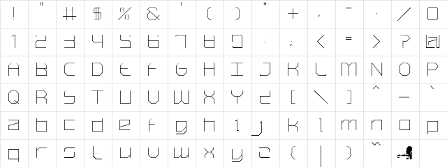 SM_contextisM Regular  glyph index