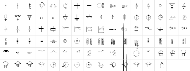 Diode Regular  glyph index