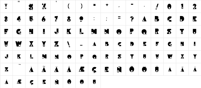 Privacy Regular  glyph index