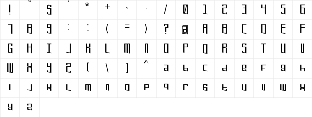 Extreme Refresh Original  glyph index