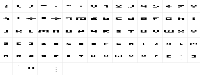 Bite Regular  glyph index