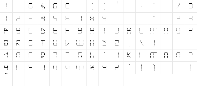 Escape Artist Gradient Gradient  glyph index