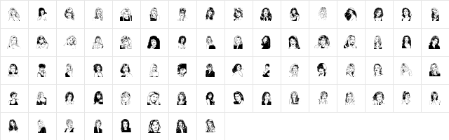 Sankavyn Regular  glyph index