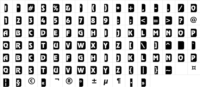 a_RewinderTtl3DTumba Regular  glyph index