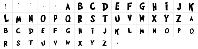 lucy Regular  glyph index