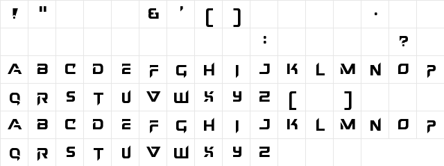 Nerik normal  glyph index