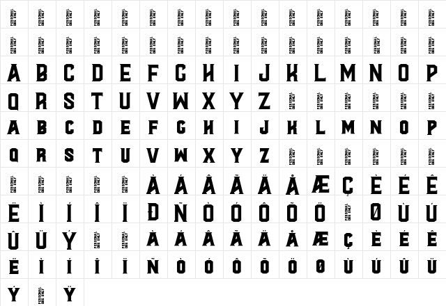 Al Valenciaga PersonalUseOnly Normal  glyph index