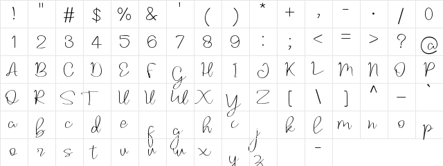 Welcome Santa Claus Regular  glyph index