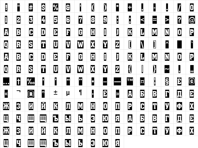 a_AssuanTitulCm Medium  glyph index