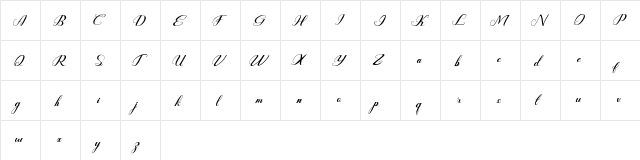 Rembullan Regular  glyph index